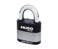 HUGO GTS PRO Μασίφ ατσάλινο λουκέτο με επαναπρογραμματιζόμενο κύλινδρο ασφαλείας GΤ